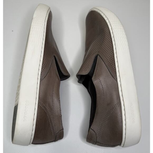 Cole Haan GrandPro Deck Shoe Mens 12M Taupe Grey Slip On Comfort C30776 Loafer - Picture 5 of 9